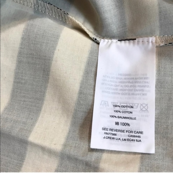 NWT. J Crew striped ruffle top Sz XXS. - Picture 8 of 8